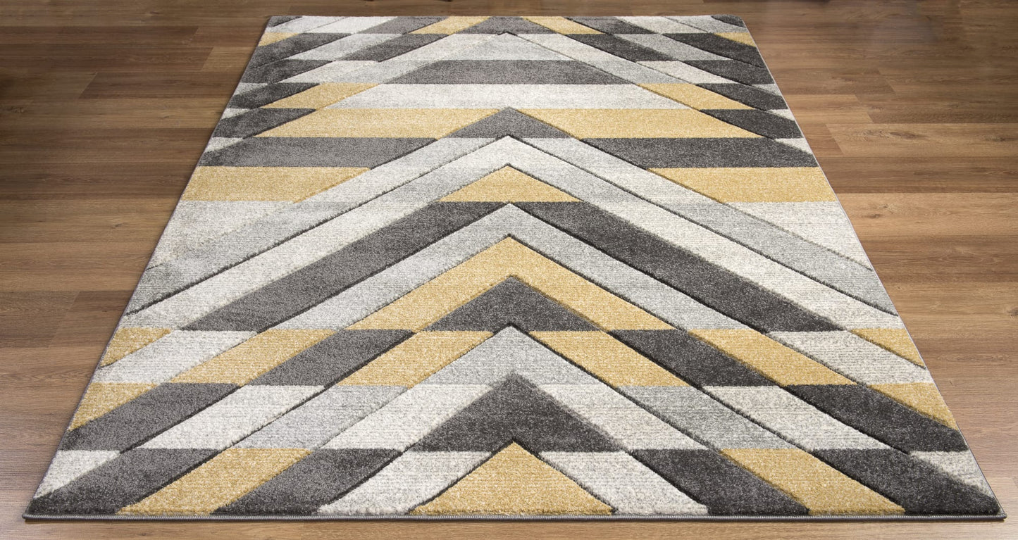 Grace Rug Grey-Mustard
