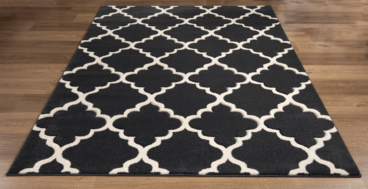 Olivia Rug Dark Grey