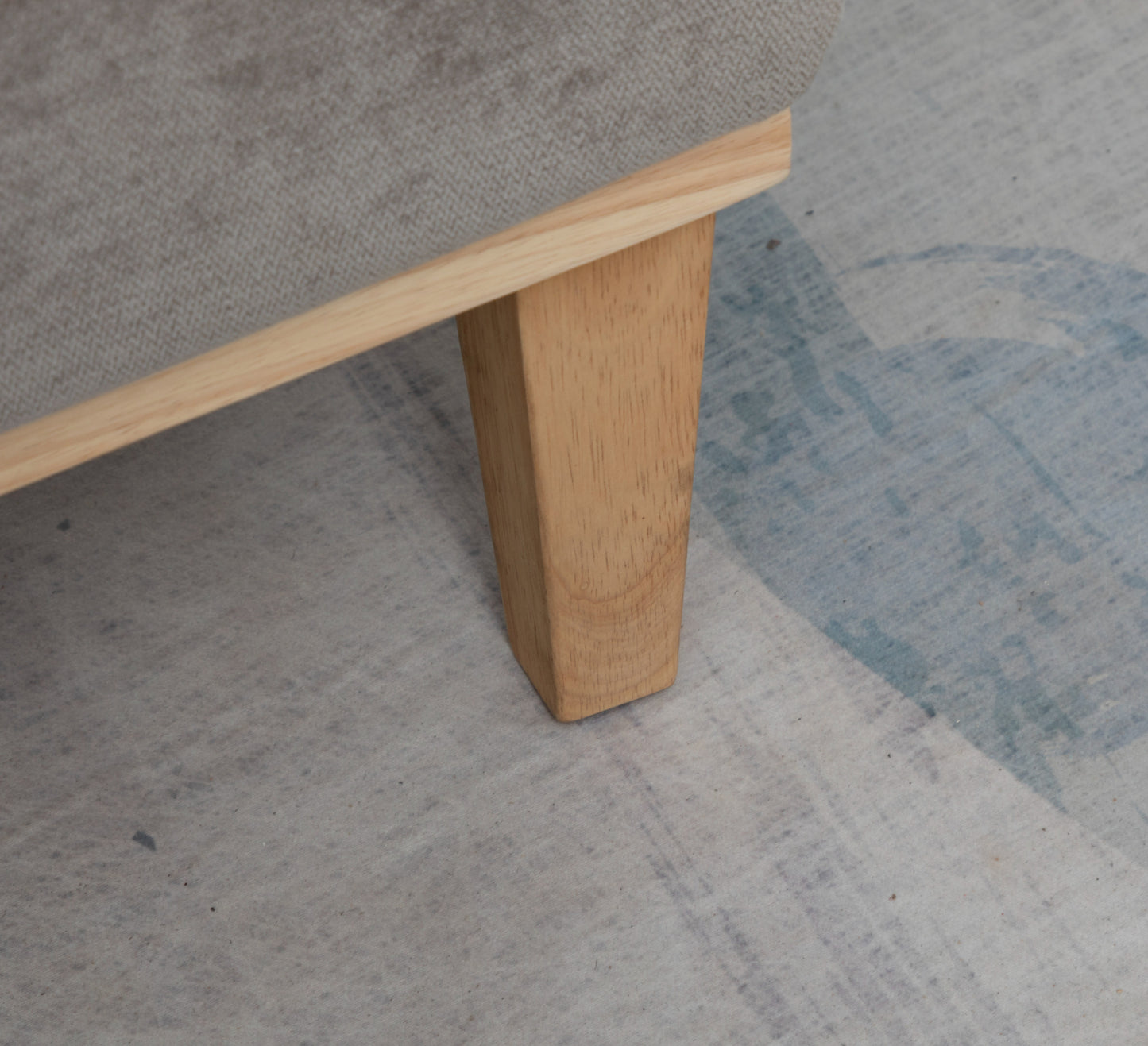 Morgan Chair + Footstool Light Grey