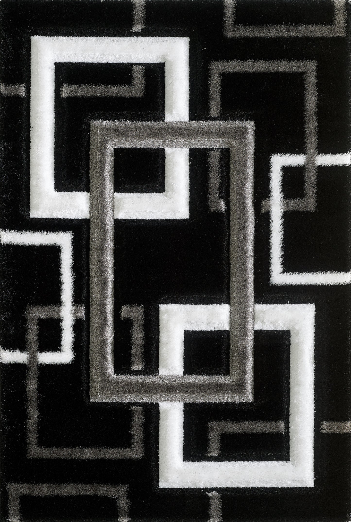Amelia Rug - Black Grey