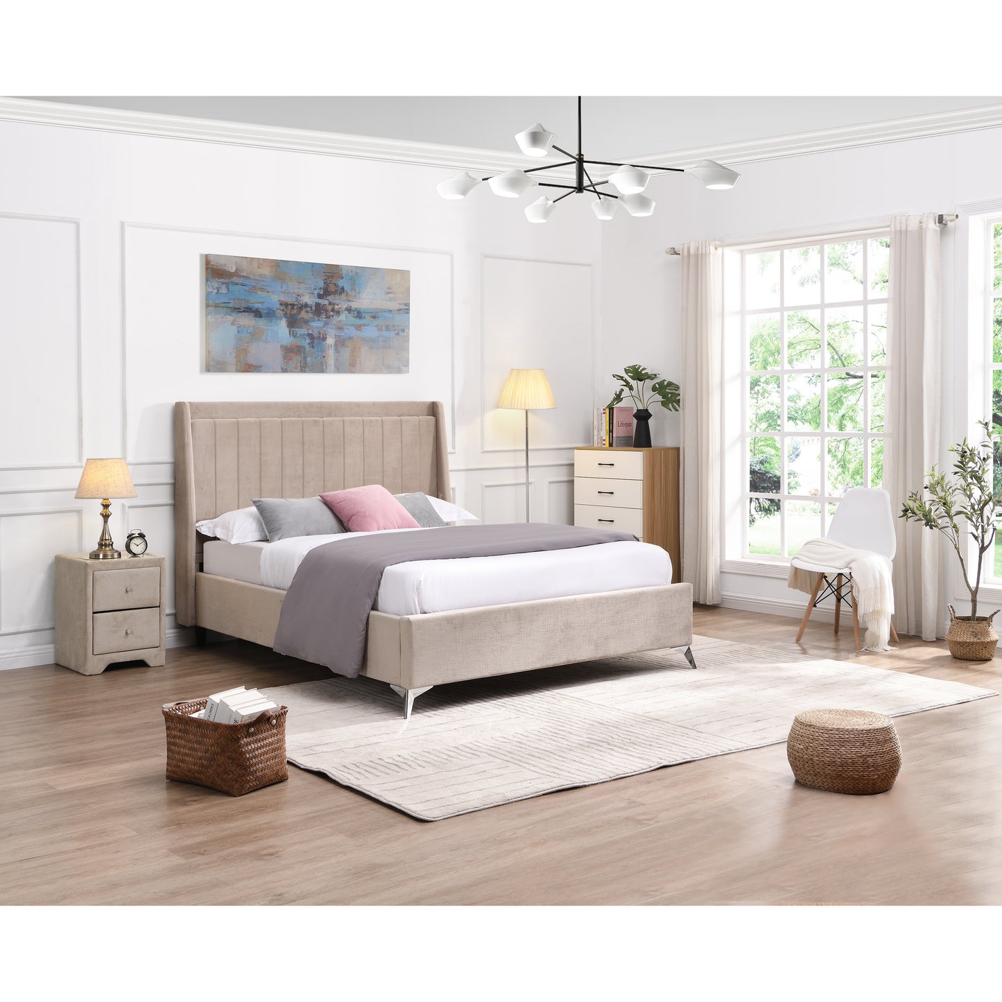Isaac Bed Beige