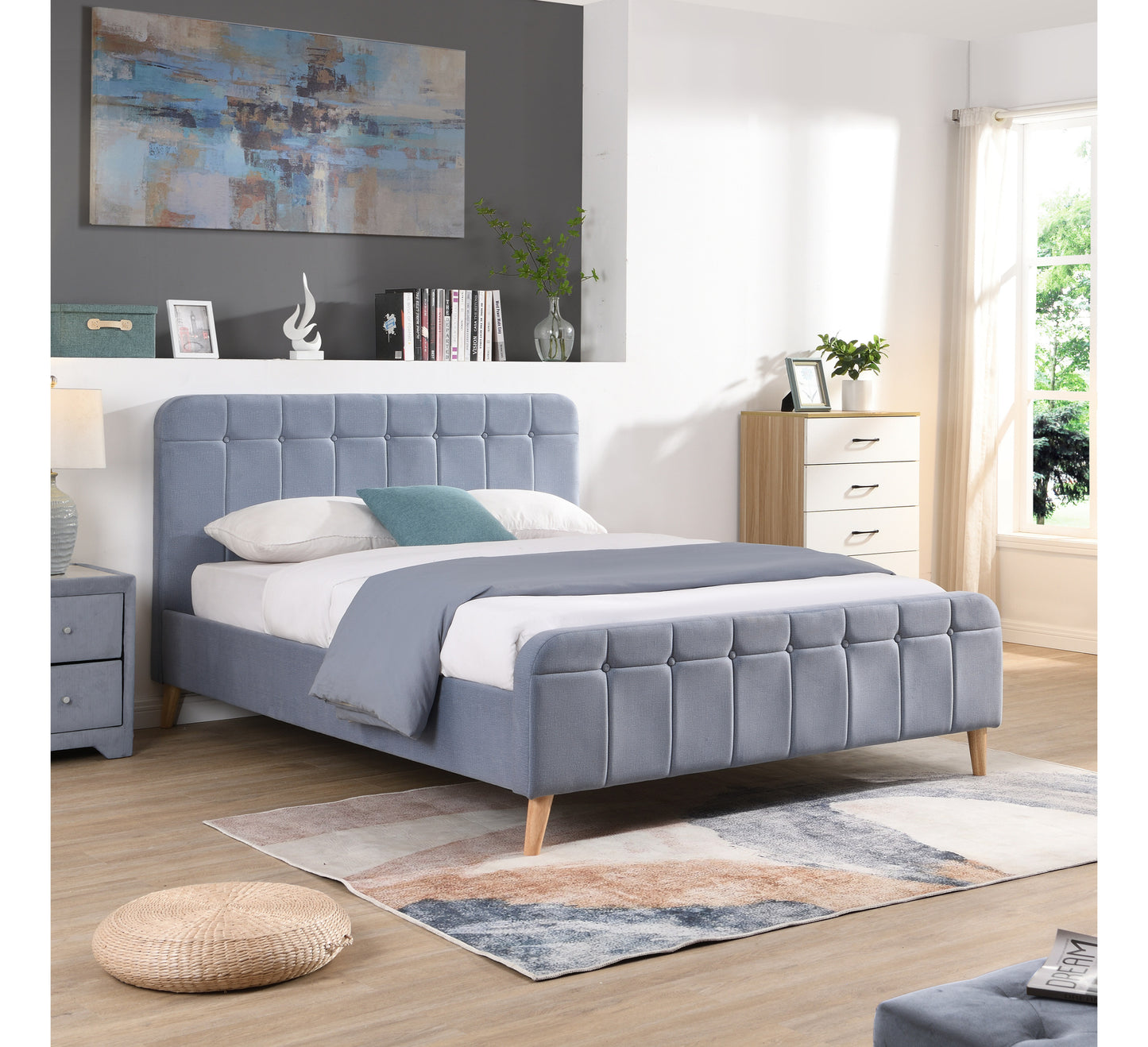 Simone Sky Blue Bed