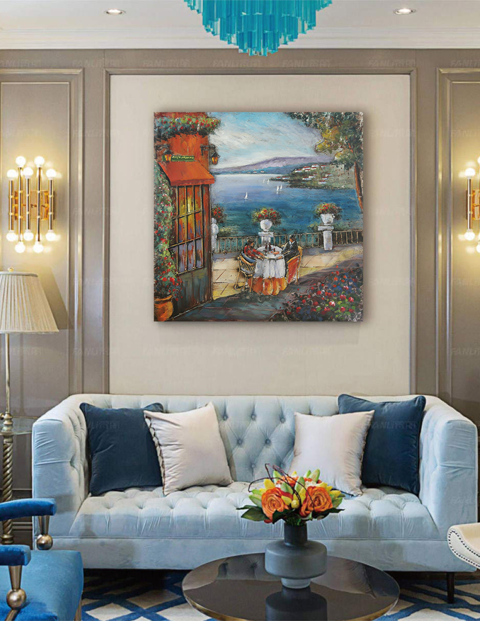 Idyllic Lunch - 80X80 CM