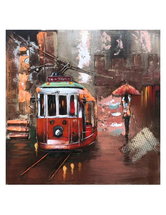 Tokyo Tram- 80X80 CM