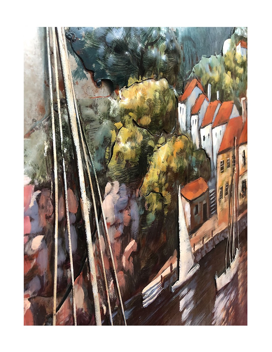 Serene Sailing- 80X80 CM