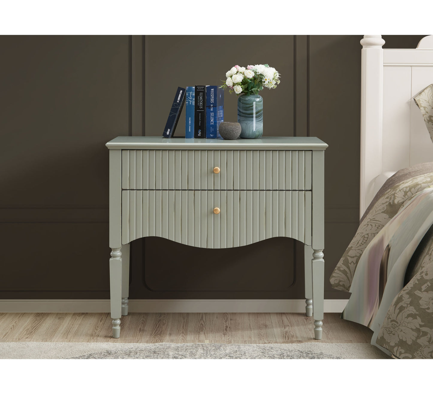Dorchester Small Console - Olive Green