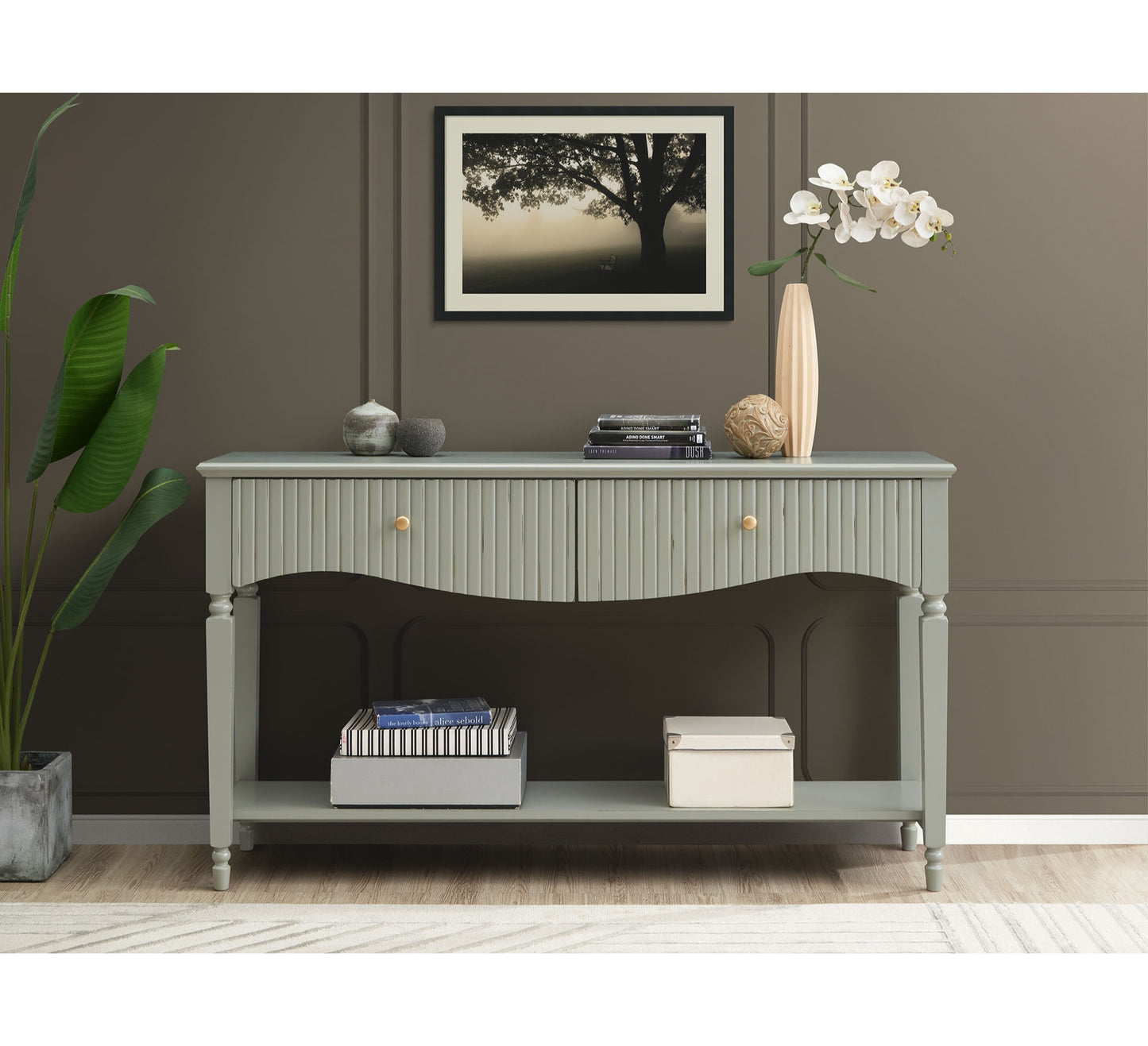 Dorchester Large Console - Olive Green