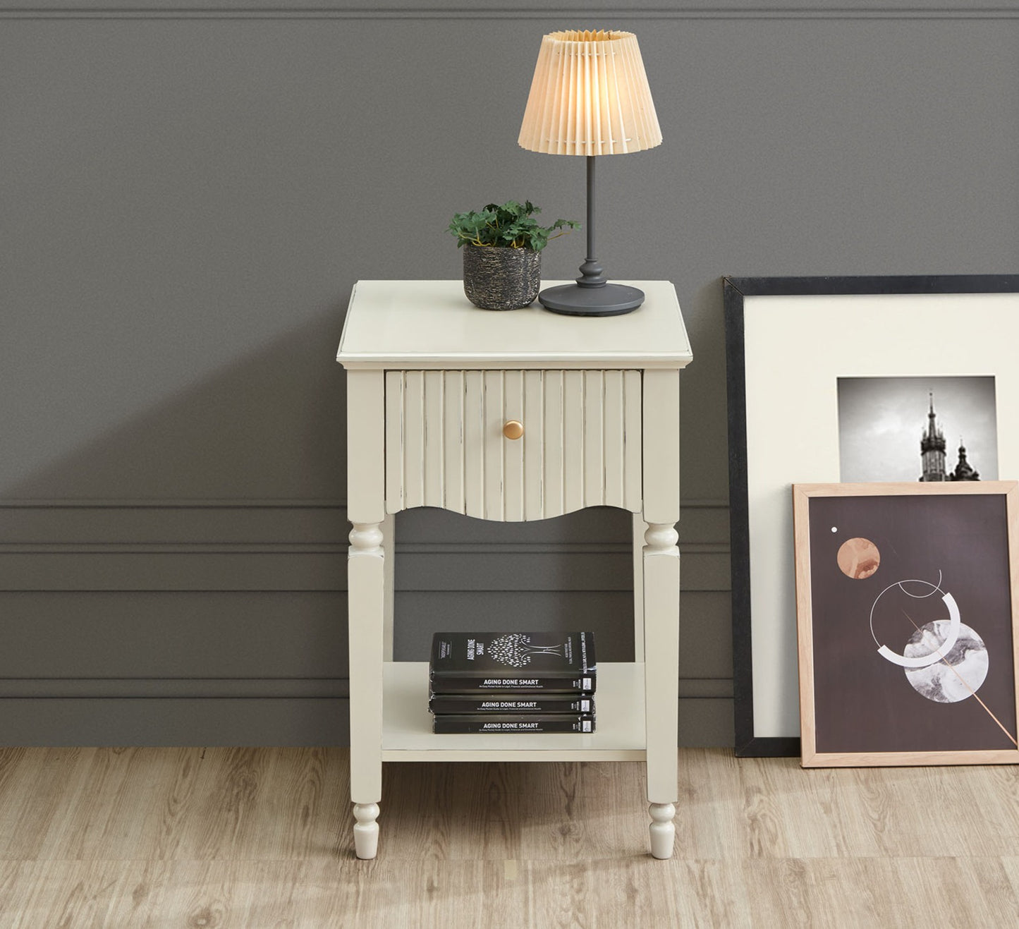 Dorchester Lamp Table - Cream