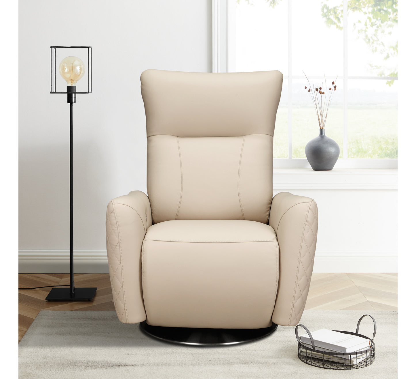 Mitch Chair (Cream Leather)