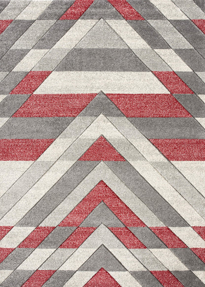 Noah Rug Grey-Red