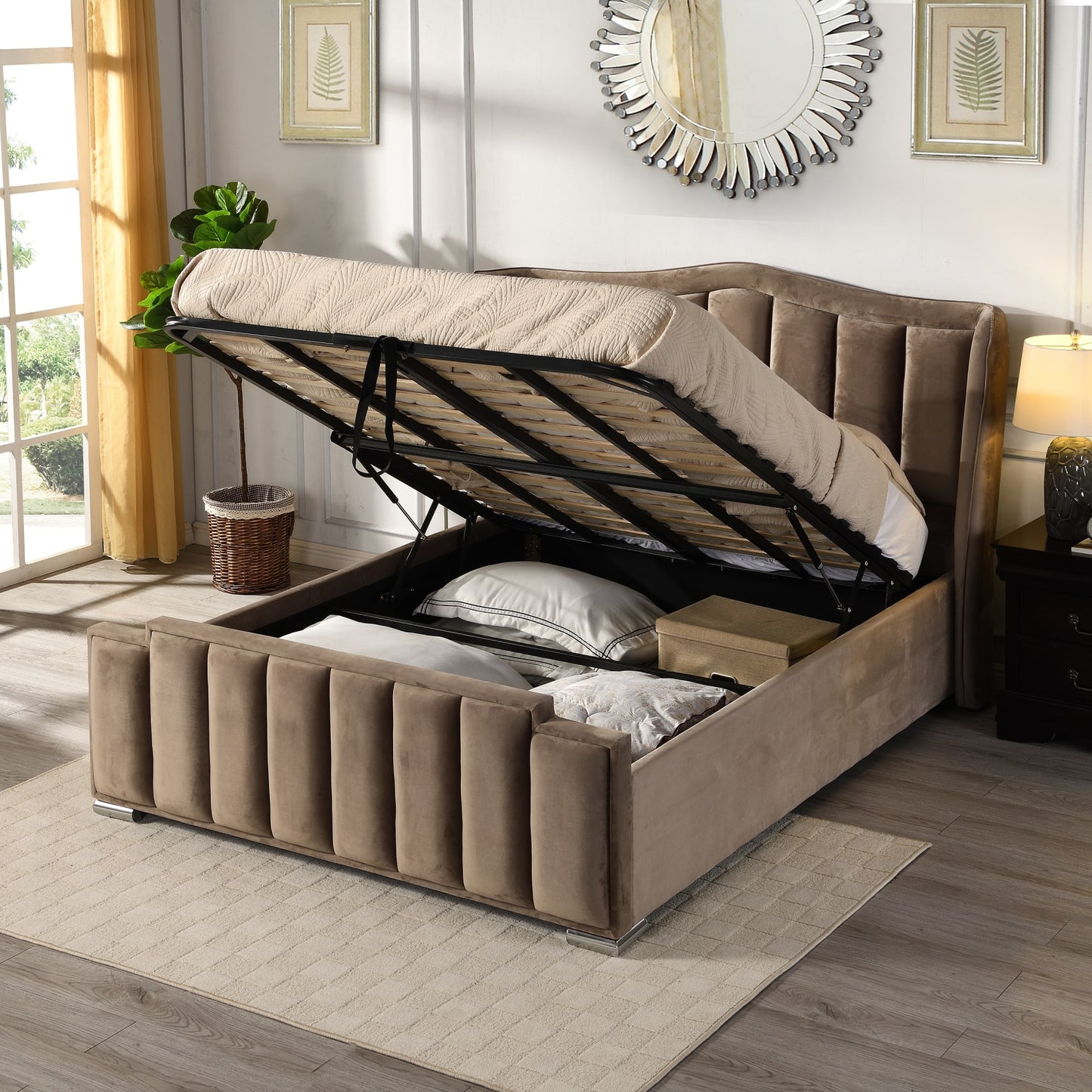 Sienna Mink Gaslift Bed