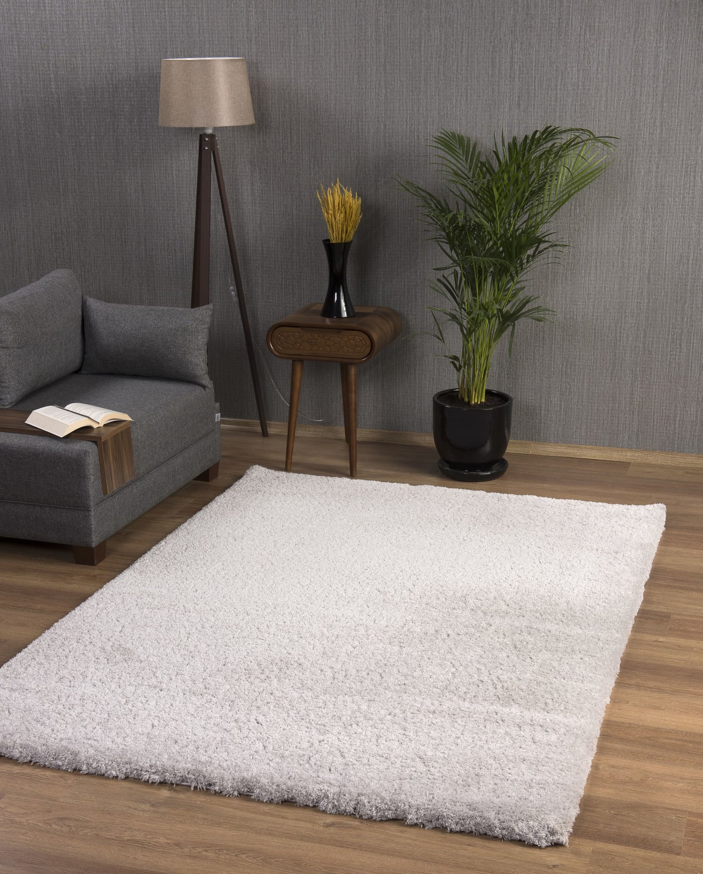 James Silver Rug