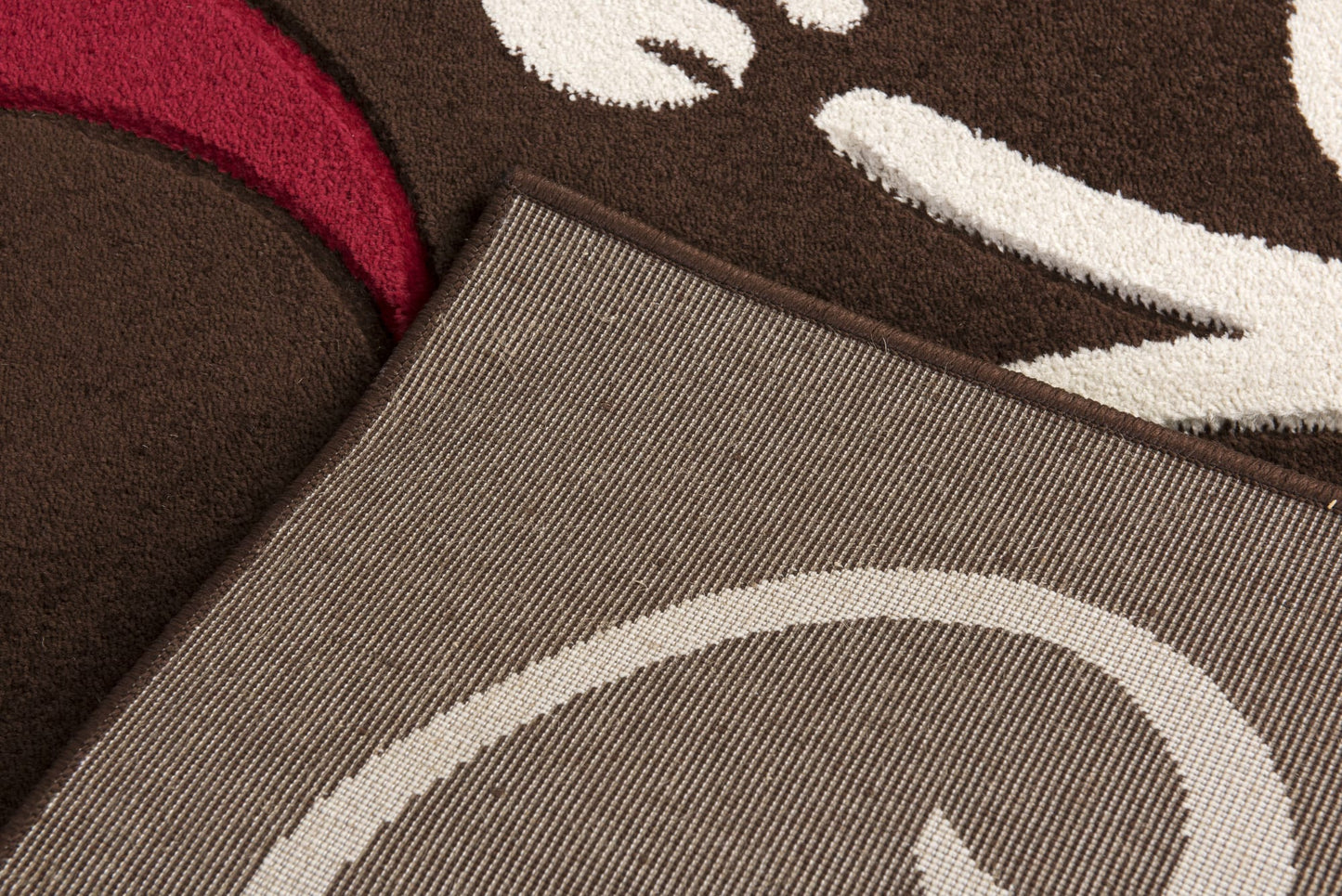 Liam Rug Choc-Red