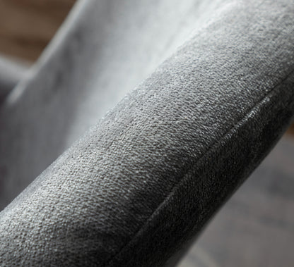 Morgan Chair + Footstool Dark Grey