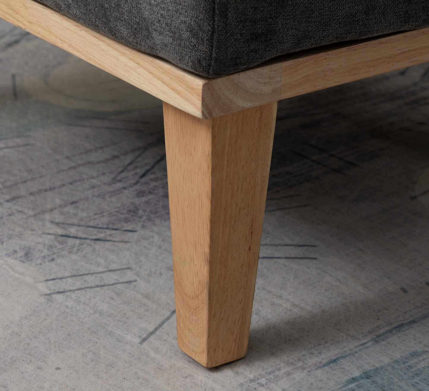 Morgan Chair + Footstool Dark Grey