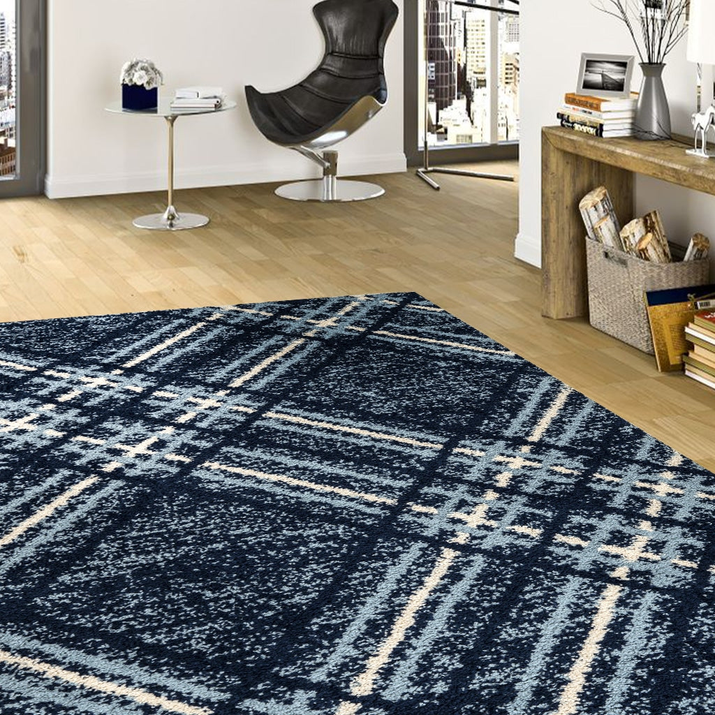 Ava Rug - Navy Blue 02