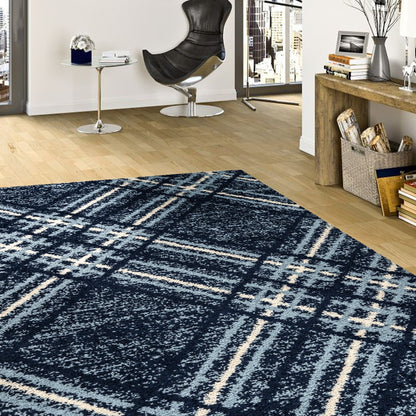Ava Rug - Navy Blue 02