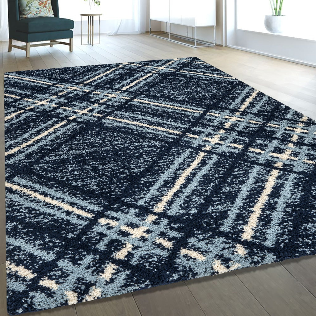 Ava Rug - Navy Blue 02