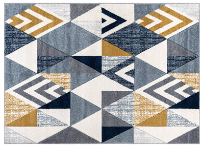 Olivia Rug - 102 Blue Mustard