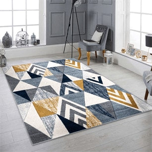 Ava Rug - 102 Blue Mustard