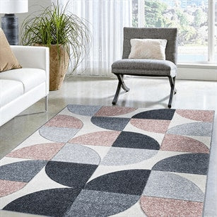 Olivia Rug - 104 Grey Pink