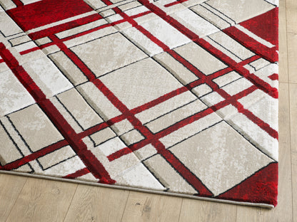 Harry Rug - Cream Red