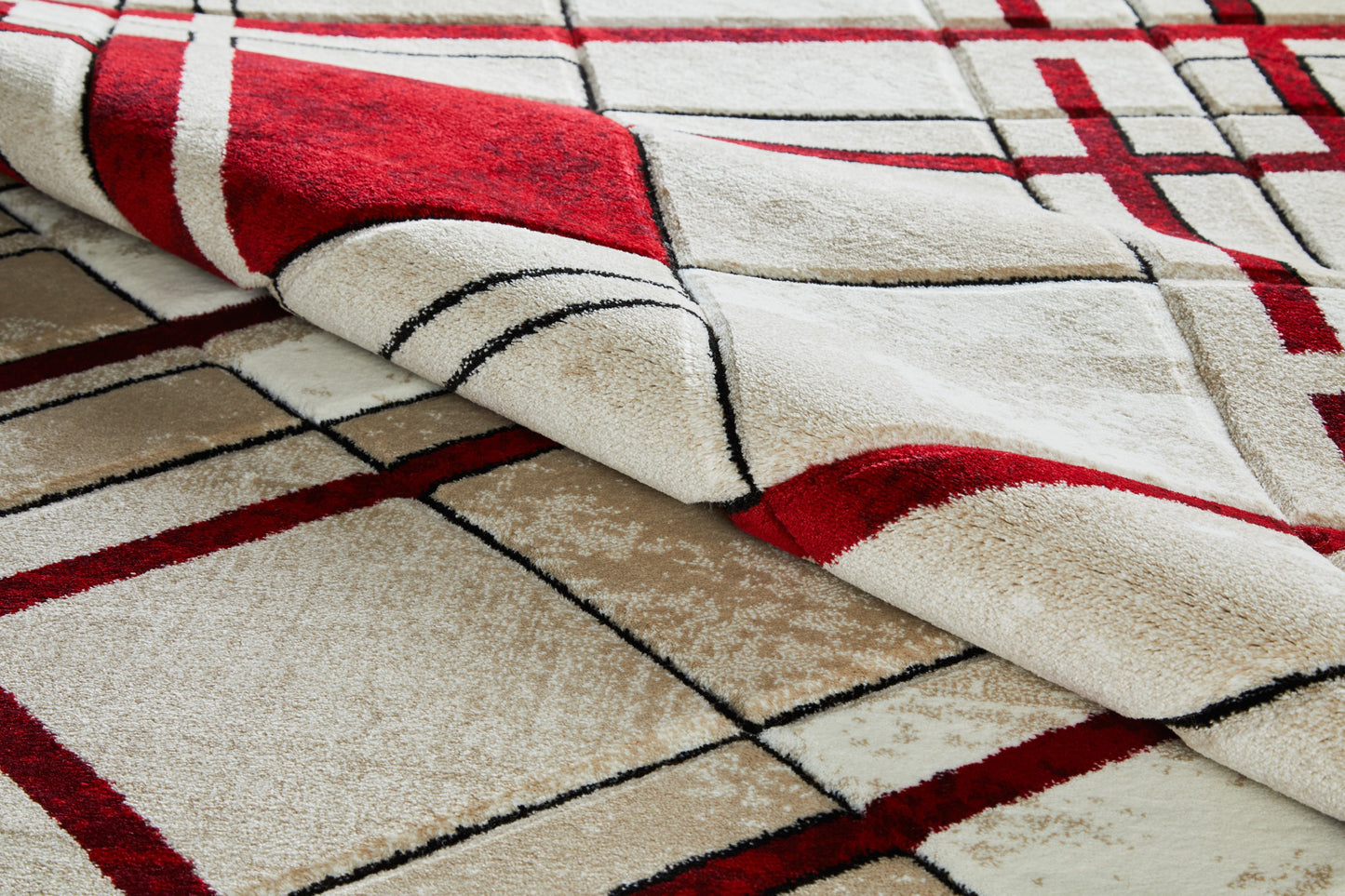 Harry Rug - Cream Red