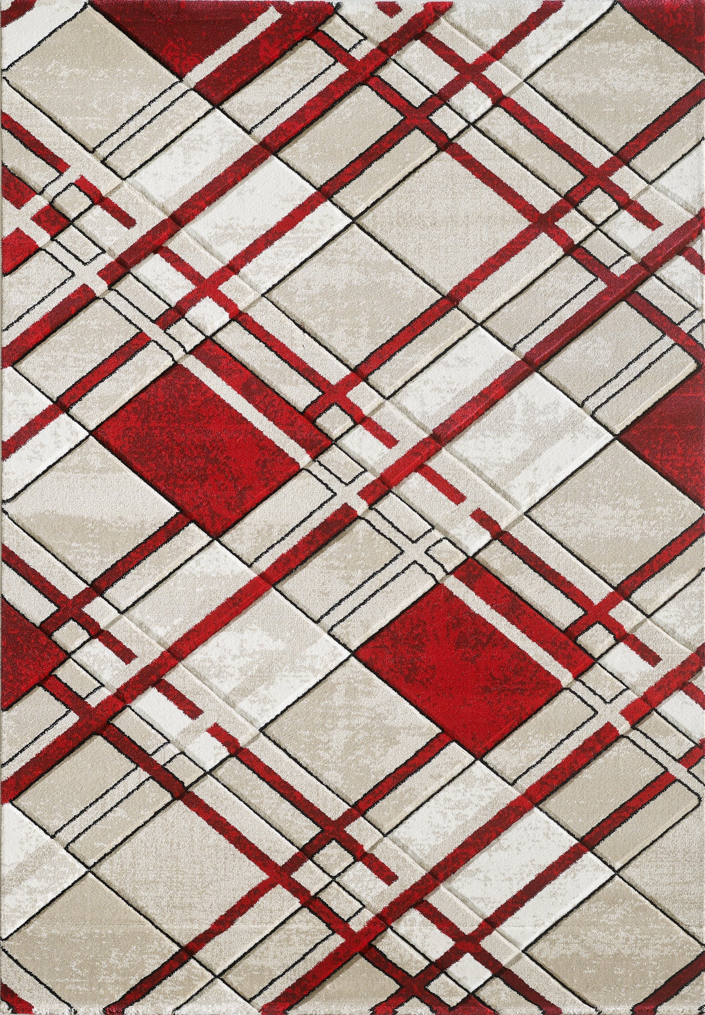Harry Rug - Cream Red
