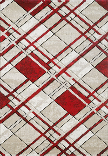 Harry Rug - Cream Red
