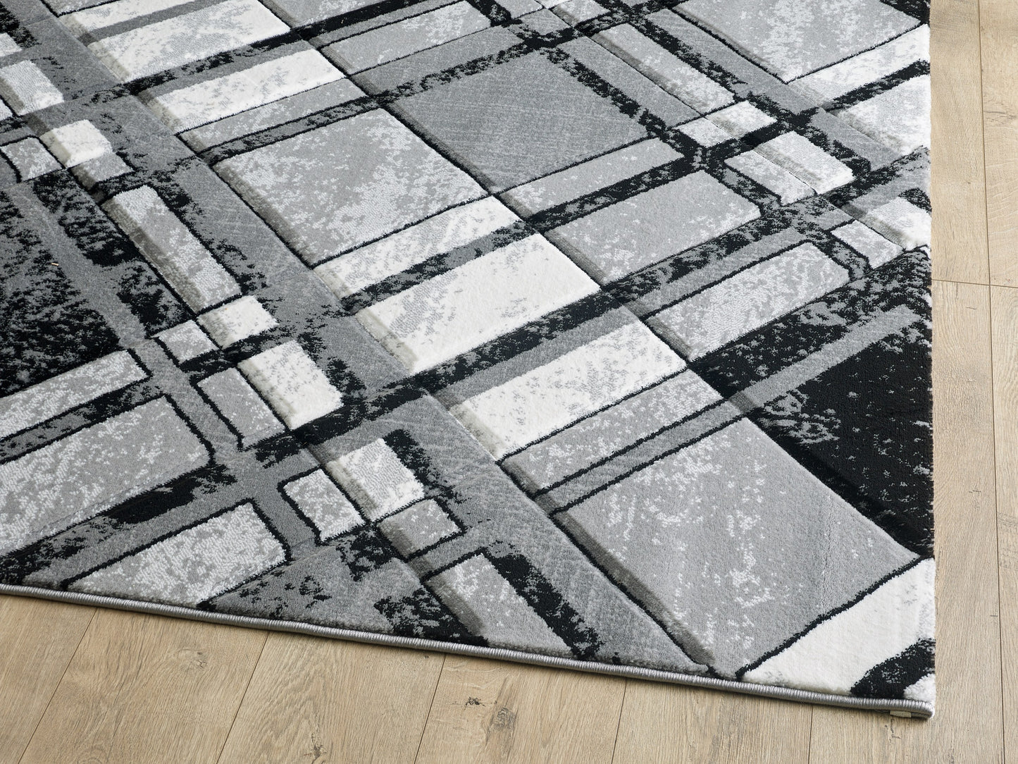 Ava Rug - Grey Black