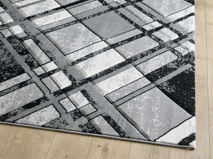 Ava Rug - Grey Black