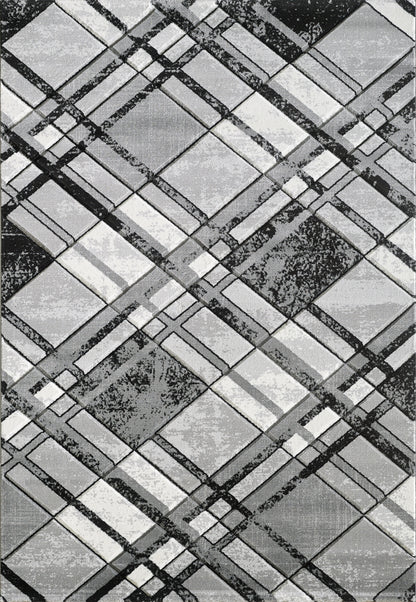 Ava Rug - Grey Black