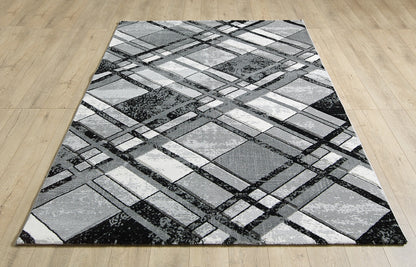 Ava Rug - Grey Black