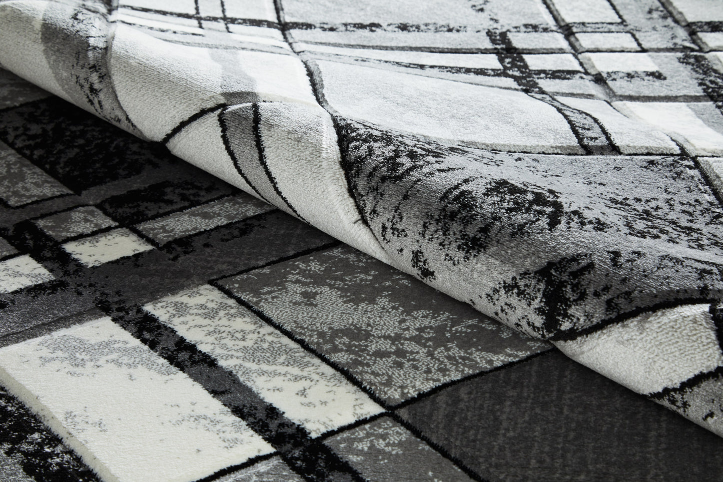 Ava Rug - Grey Black