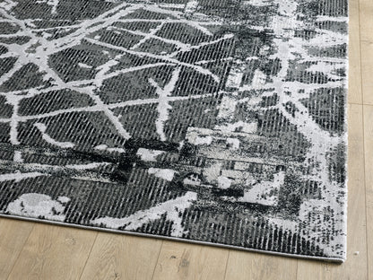 Isla Rug - Dark Grey Black