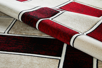 Oliver Rug - Cream Red