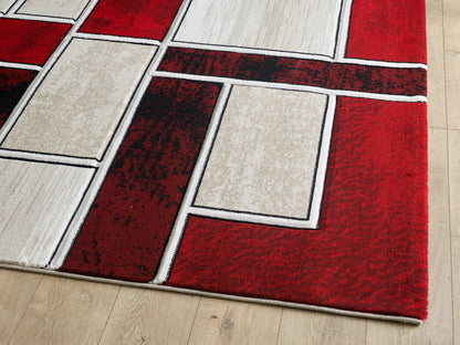 Oliver Rug - Cream Red