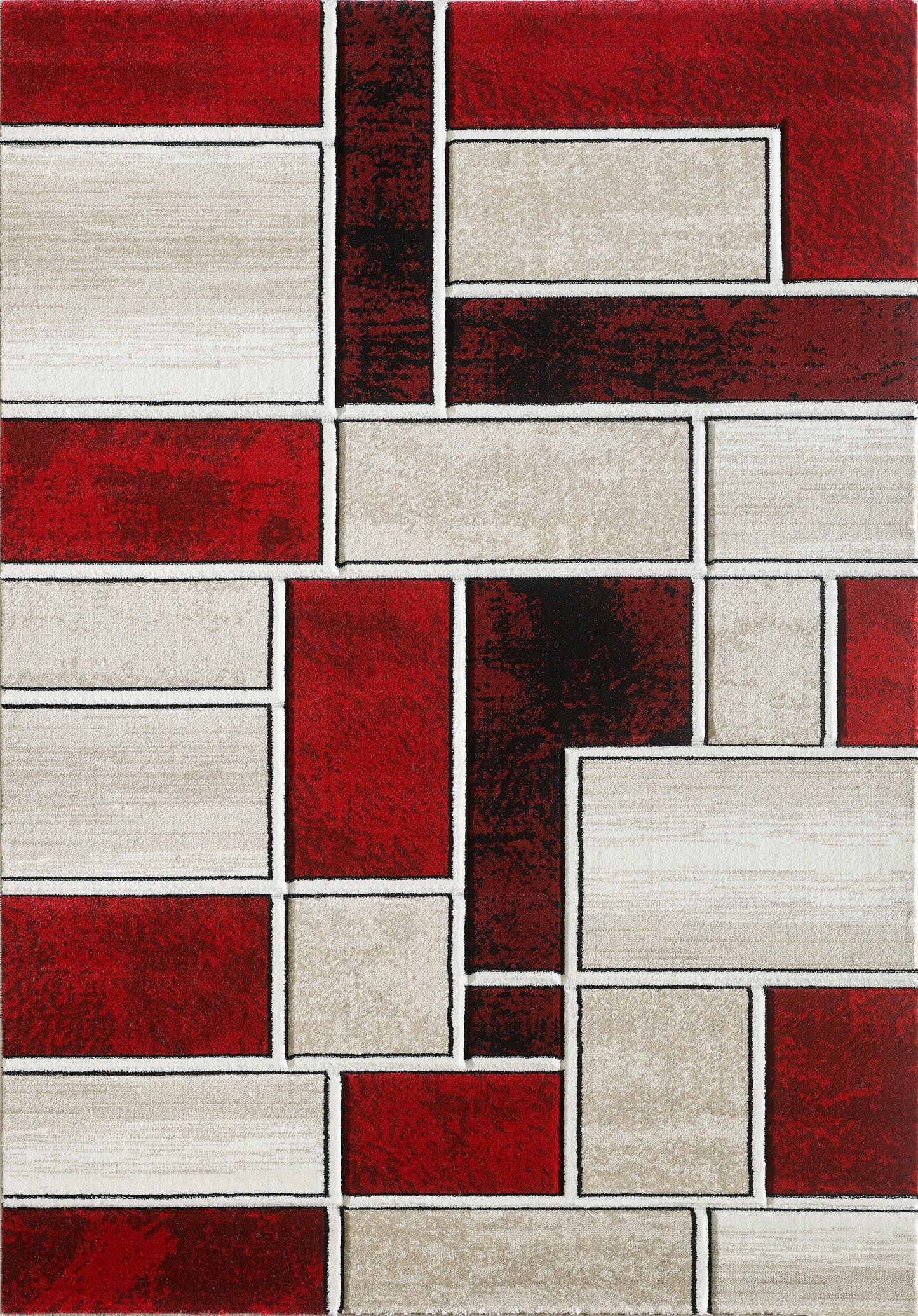 Oliver Rug - Cream Red