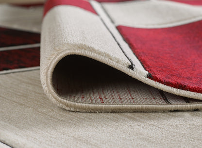 Oliver Rug - Cream Red