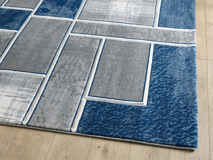 Mia Rug - Grey Navy