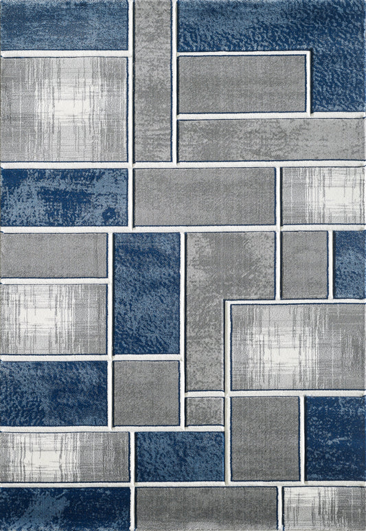 Mia Rug - Grey Navy