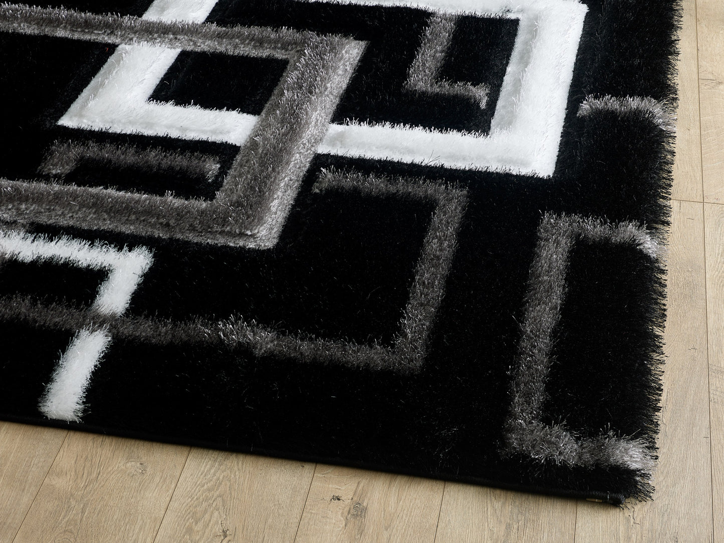 Amelia Rug - Black Grey