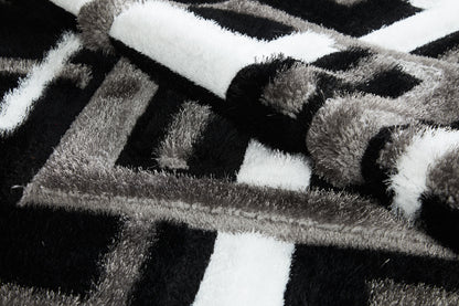 Amelia Rug - Black Grey