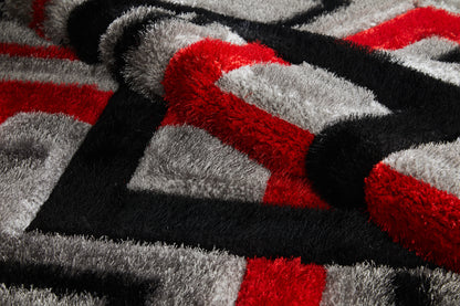 Isla Rug - Grey Red