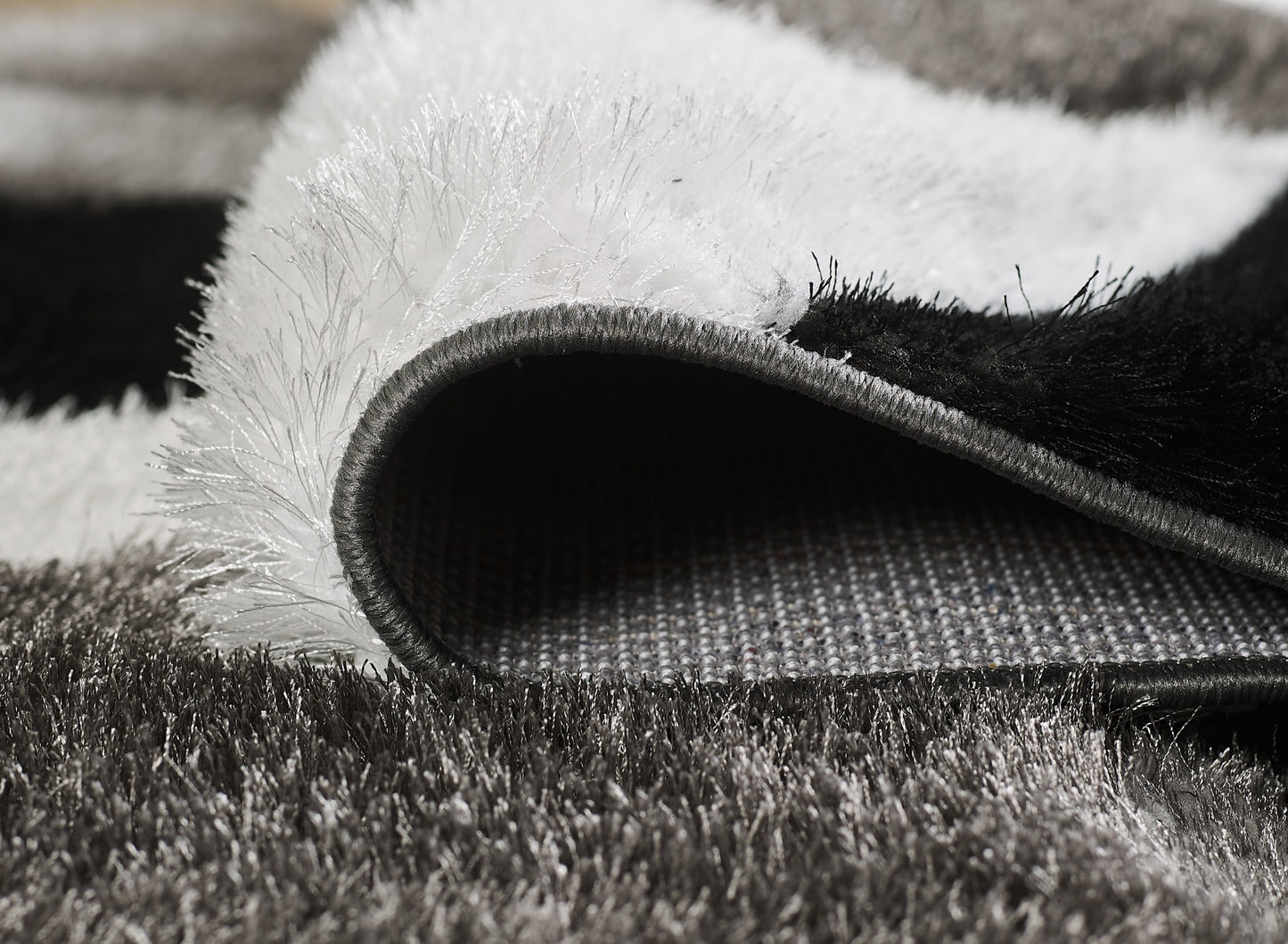 George Rug - Black Grey