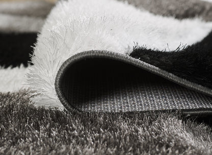 George Rug - Black Grey