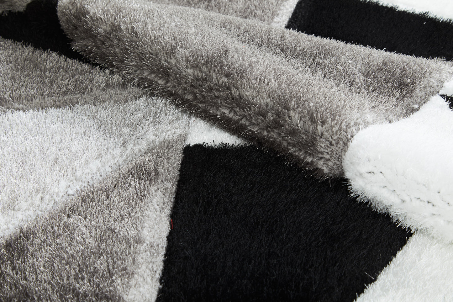 George Rug - Black Grey