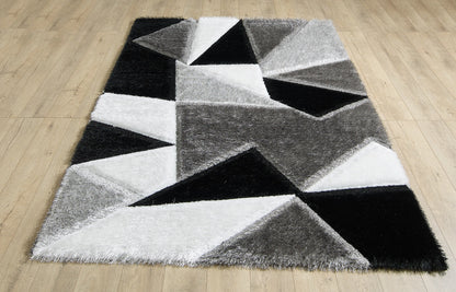 George Rug - Black Grey