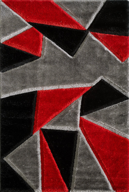 Isla Rug - Grey Red