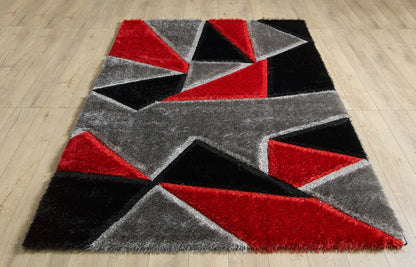 Isla Rug - Grey Red